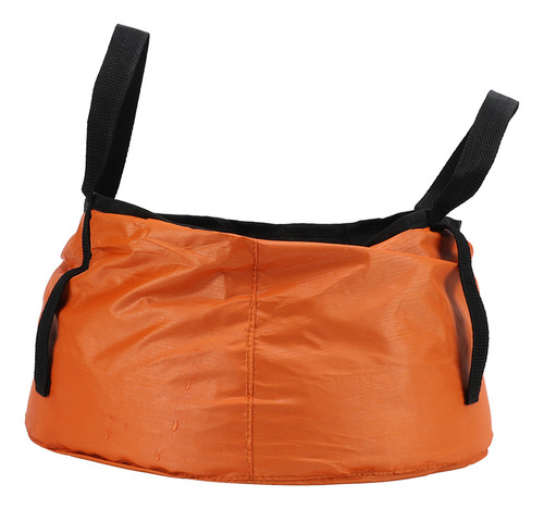 Lavabo Plegable Naranja Con Asa De Cubo Plegable Portátil