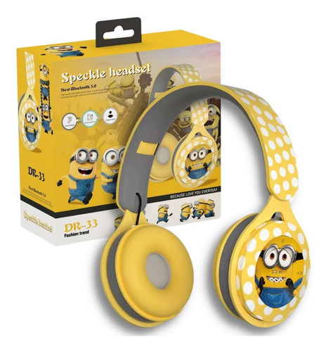 Audífonos Inalámbricos Niños Dr  33 Los Minions 