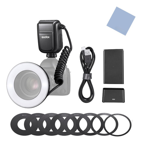 Ettl Macro Ring Flash Light Nivel Brillo Ajustable Pieza