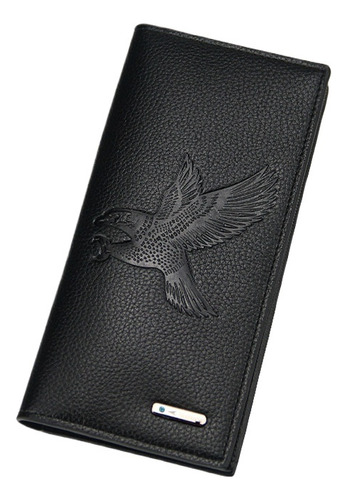 Cartera Retro Larga Con Doble Pliegue, Chequera, Cartera Par