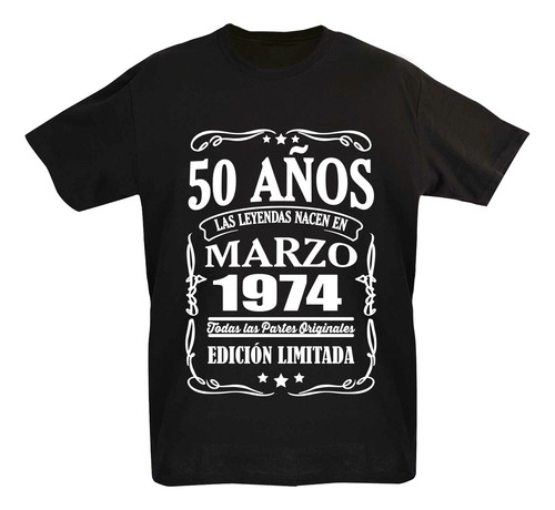 Playera Las Leyendas 50 Años Marzo Edición Limitada