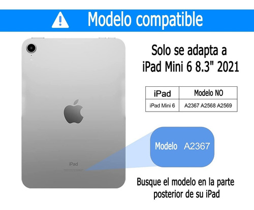 Imagen 2 de 7 de Teclado Mágico Para iPad Mini 6 2021 8.3 Español Con Ñ