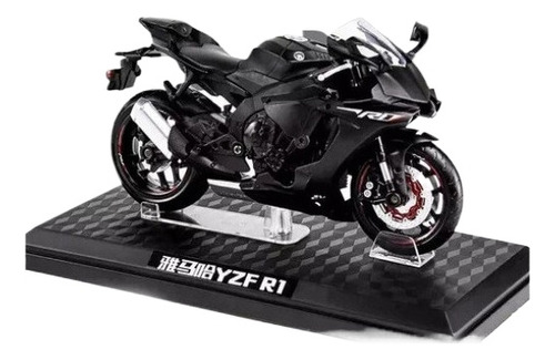 Base Metálica 1:12 Para Motocicleta Yamaha R6 En Miniatura