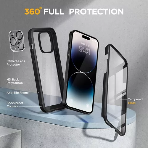 Funda 360° Para Apple iPhone 14 Plus Con Protector De Pantalla Incorporado  HD