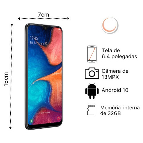 Galaxy A20 32gb 4g Dual Chip - Seminovo (Usado)