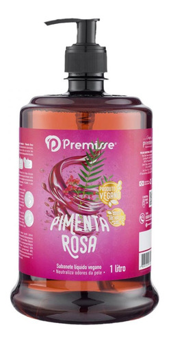 Sabonete Líquido Vegano Cheiroso Pimenta Rosa Premisse 1 L