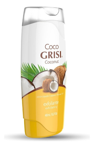 Jabón Líquido Corporal Grisi Coco Exfoliante 450ml