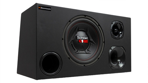 Caixa Trio Som Box 45l Instalada Automotiva Completa 380rms