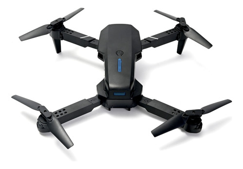 Mini Drone Con Doble Camara 4k Hd E88 Rc 360° 2 Baterias App Color Negro