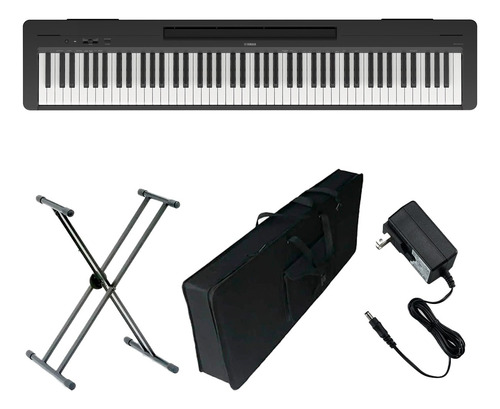 Piano Digital Yamaha P-145 88 Adapta + Base + Estuche