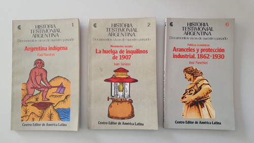 Historia Testimonial Argentina Lote De 3 Libros 