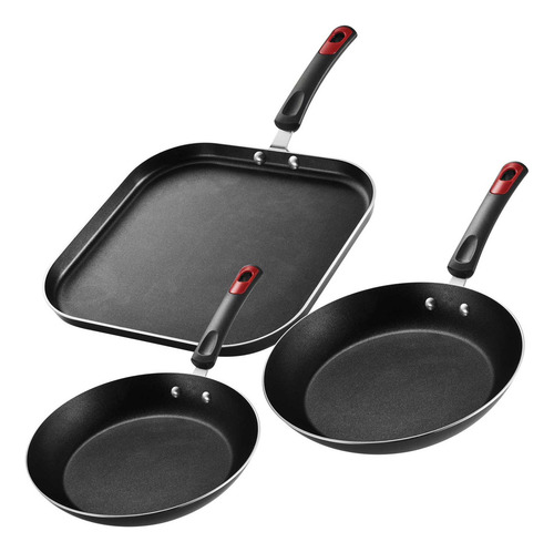 Sartenes Y Plancha Cuadrada Tramontina Every Day 27899/429 Color Negro