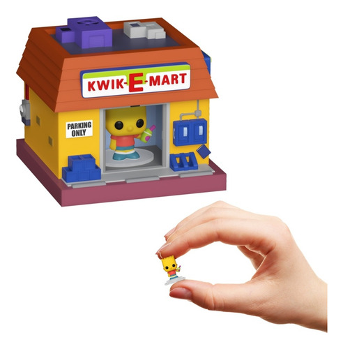 Figura De Acción Bart Simpson E Kwik-e-mart 11659 De Candide Brinquedos Bitty Pop!