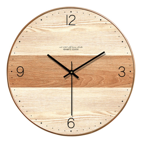 Reloj De Pared De Diseño Moderno Simple, Reloj De Madera Par