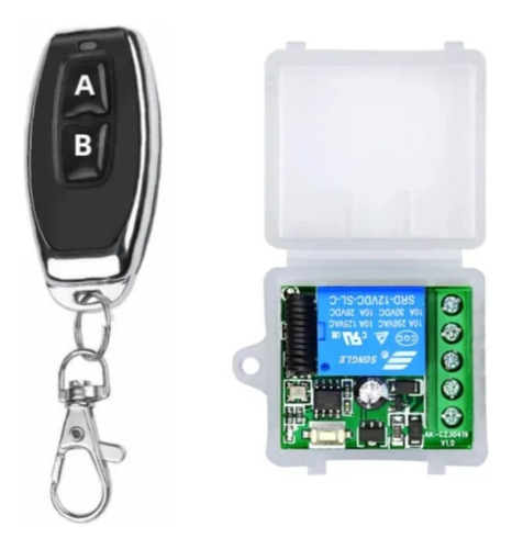 Modulo Rele 1 Canal 12v 10a E Controle Remoto Sem Fio 433mhz