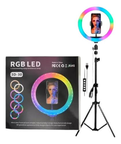 Aro De Luz Rgb 3d-30 