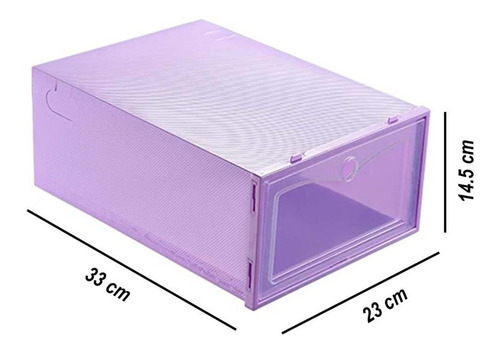 Imagen 2 de 9 de Zapateras Cajas Organizadoras De Zapatos Apilables 6 Pares