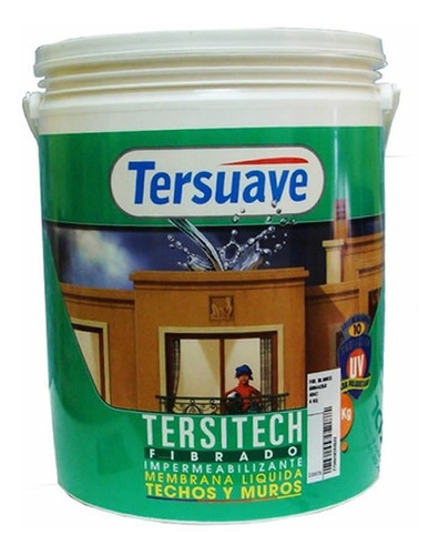 Membrana Liquida Impermeabilizante Tersitech Con Fibra 1 Kg