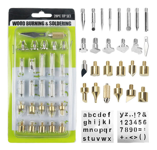 Imagem 8 de 9 de Escultura Pirografia Ferramenta Multi-função 37pcs Portátil