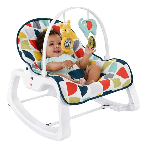 Silla Mecedora Vibradora Crece Conmigo Bebe Fisher Price Pin