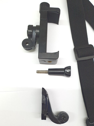 Kit Completo Peitoral + Suporte Seguro Para Celular E Gopro