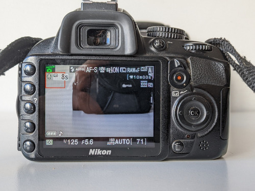 Imagen 6 de 10 de Cámara Nikon D3100 +lente 18-55mm + Cargador Bateria Y Bolso