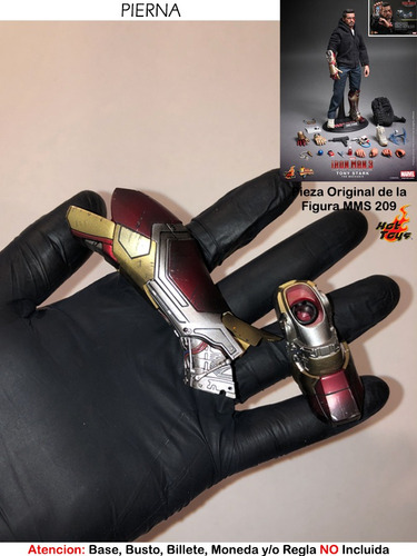Bota Pierna Tony Stark Hot Toys Mms209 Escala 1/6 Original (Usado)