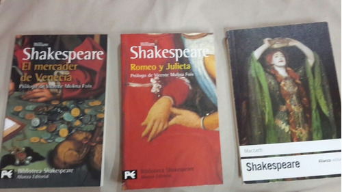 El Mercader De Venecia / Romeo Y Julieta / Macbeth