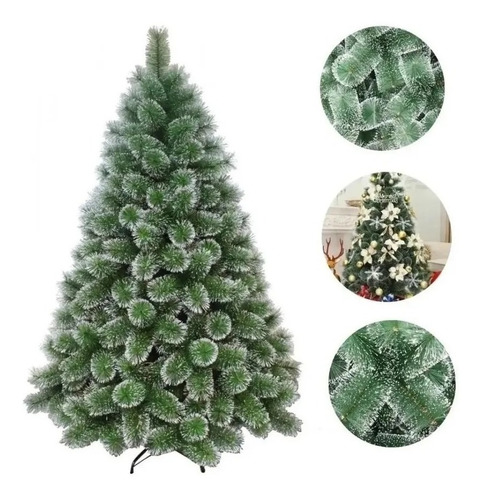 Árvore De Natal Verde Com Neve Luxo 1,20m 170 Galhos A0612m | Parcelamento  sem juros