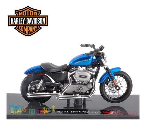 Moto Harley Davidson Escala 1:18 Colección De Metal Maisto