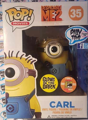 Funko Pop! Sdcc 2013 Despicable Me 2 Evil Minion,dave & Carl (Usado)