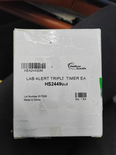Lab Alert Triple Timer Ea Hs24490m