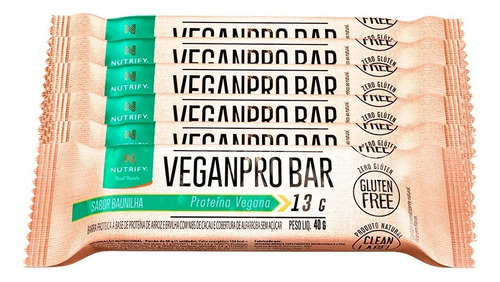 Veganpro Bar Baunilha Nibs (cx C/ 10 Unidades) - Nutrify