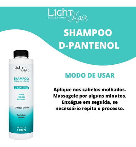 Shampoo D-pantenol Hidro Nutrição - 1l - Light Hair