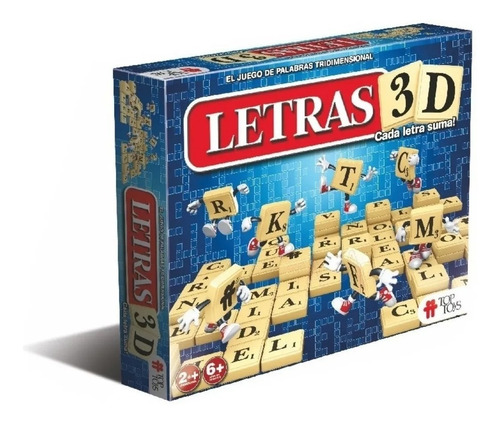 Juego De Mesa Letras 3d Juego De Palabras Tridimensional 