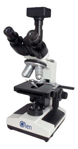 Microscópio Trinocular 1600x Led P/ Escolas, Laboratórios