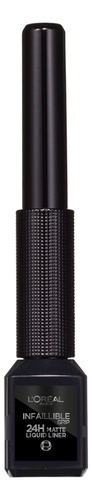 Delineador Infallible Grip 24h Matte Liquid L'oréal Color Negro Efecto Mate