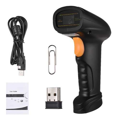 Imagen 3 de 6 de Escáner De Código De Barras 2 En 1 Lector Usb Inalámbrico