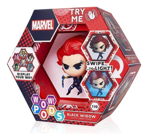 Figura Luminosa Wow! Pods De Black Widow Marvel Viuda Negra