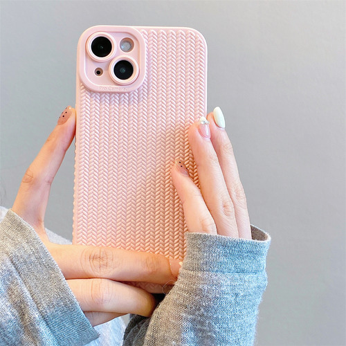 Funda Para iPhone Cute Fashion 3d Con Forma De Lazo Rosa Y Cadena Con Forma De Mariposa