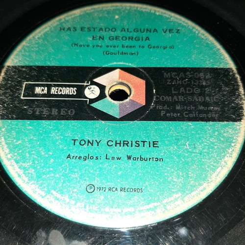 Simple Tony Christie Arreglos Lew Warbuton Mca Records C13