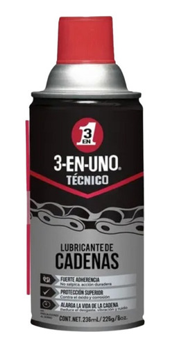 3 En 1 Técnico Lubricante De Cadena De Moto 8 Oz 