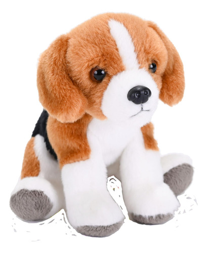 Peluche Eco Beagle 12 Cm Hecho Con Materiales Reciclados Color