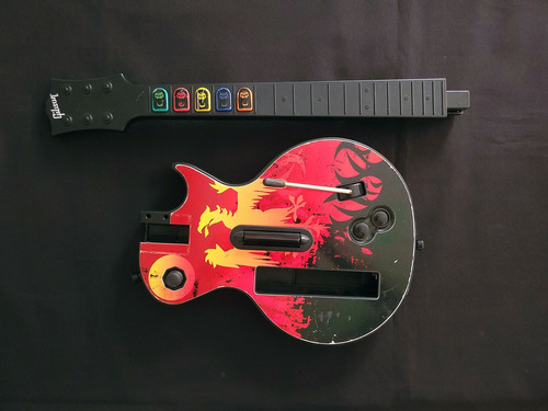 Guitarra Para Guitar Hero Wii Rojo Fenix Phoenix