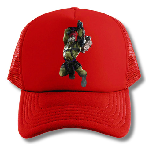 Gorra Hulk Gladiador Series Geeks Red Truckers 