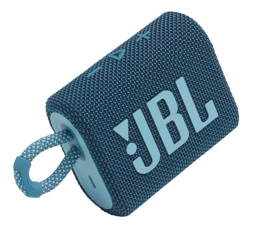 Caixa De Som Jbl Go 3 Portátil Com Bluetooth Azul