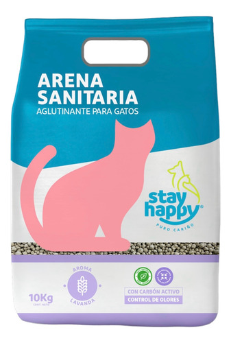 Arena Aglutinante De Gatos  Stay Happy 10 Kg Varios Aromas 