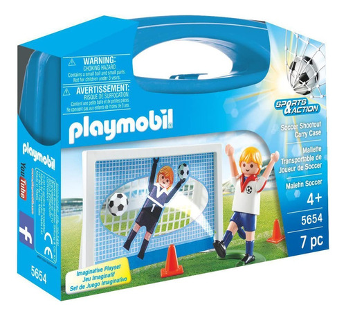 Estuche De Transporte De Tiroteo De Fútbol De Playmobil