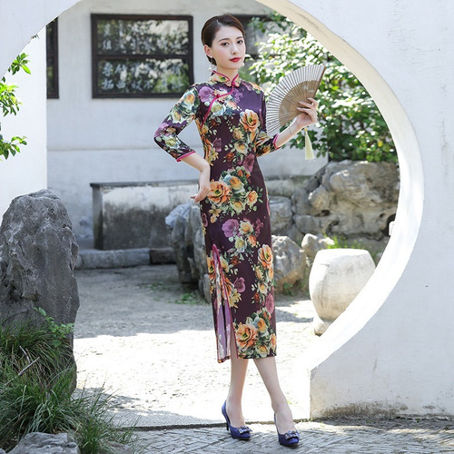 Kimono Vestido Con Diseno De Flores