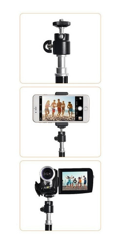 Tripode Multiuso Altura Max 2.1m Incluye Clip Para Celular